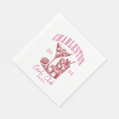 Serviette En Papier charleston bachelorette (Coin)