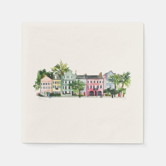 Serviette En Papier Charleston South Carolina (Devant)