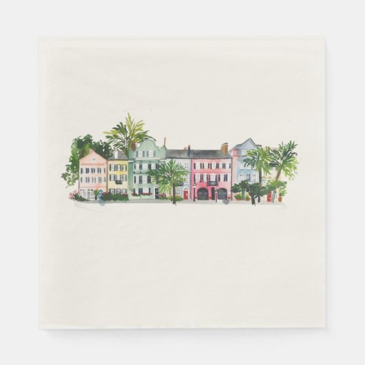 Serviette En Papier Charleston South Carolina (Devant)