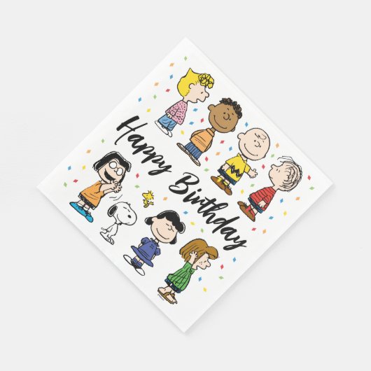 Serviette En Papier Charlie Brown et Gang Confetti (Coin)