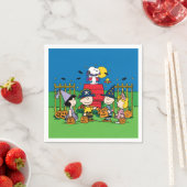 Serviette En Papier Charlie Brown et le parti Gang Halloween (En situation)