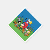Serviette En Papier Charlie Brown et le parti Gang Halloween (Coin)