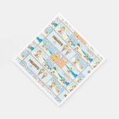 Serviette En Papier Charlie Brown & Glace Sally À La Plage (Coin)