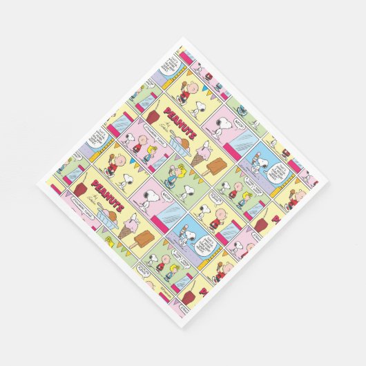 Serviette En Papier Charlie Brown, Snoopy & Sally | Crème glacée (Coin)
