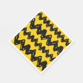Serviette En Papier Charlie Brown Zig Zag Motif (Coin)