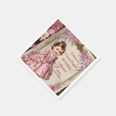 Serviette En Papier Charmant 6ème anniversaire victorien (Coin)