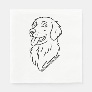 Serviette En Papier Charmant Golden Retriever