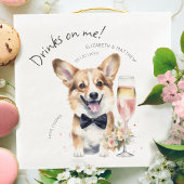 Serviette En Papier Charmant serveur Corgi gallois de Pembroke