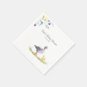 Serviette En Papier Charmante ferme rustique | Mère Goose Floral (Coin)