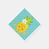 Serviette En Papier Charme d'ananas Good Vibes uniquement Papier Napki (Coin)