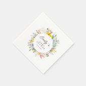 Serviette En Papier Charme de jardin fleur sauvage | Accueil baby show (Coin)
