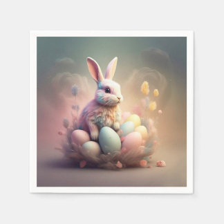 SERVIETTE EN PAPIER " CHARME DE PÂQUES "