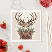 Serviette En Papier Charme rustique Treashouse Treasures with Plaid De (En situation)