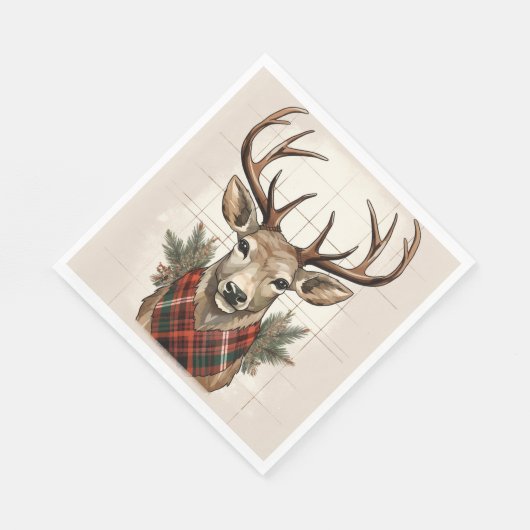 Serviette En Papier Charme rustique Treashouse Treasures with Plaid De (Coin)