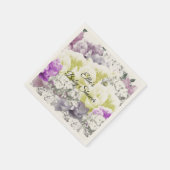 Serviette En Papier Charming Baby shower Bouquet de fleurs Papier (Coin)