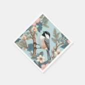 Serviette En Papier Charming Chickadee Bird (Coin)