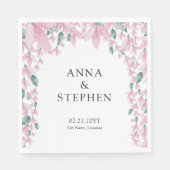 Serviette En Papier Charming Rose Wisteria (Devant)