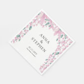 Serviette En Papier Charming Rose Wisteria (Coin)