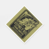 Serviette En Papier Chartes De Pêche Et Accessoires Club (Coin)