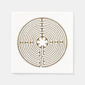 Serviette En Papier Chartres Labyrinthe - Symbole spirituel Antique 1 (Devant)