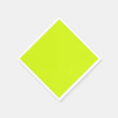 Serviette En Papier Chartreuse Couleur jaune uni (Coin)