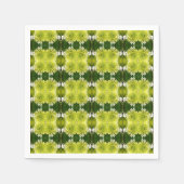 Serviette En Papier Chartreuse Vert Abstrait Hydrangea Blooms Motif (Devant)