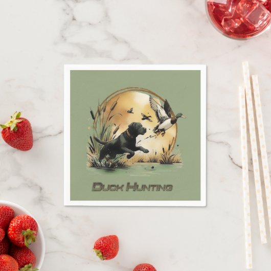 Serviette En Papier Chasse (En situation)