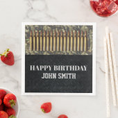 Serviette En Papier Chasse au Camo Ammo fête d'anniversaire serviettes (En situation)