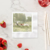 Serviette En Papier Chasse au faisan avec pointeur (En situation)