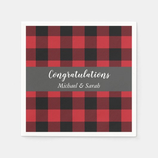 Serviette En Papier Chasse aux cerfs Lodge Baby shower Antlers (Devant)