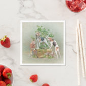 Serviette En Papier Chasse aux chiens (En situation)