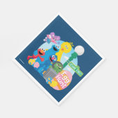 Serviette En Papier Chasse aux oeufs de Pâques de la rue Sésame (Coin)