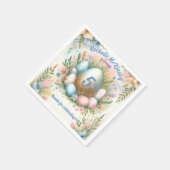 Serviette En Papier Chasse aux oeufs de Pâques pour enfants Fête d'ann (Coin)