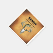 Serviette En Papier Chasse et pêche Thématique Anniversaire (Coin)