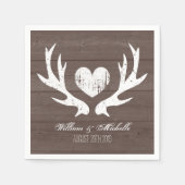 Serviette En Papier Chasse pays chic cerf chic mariage serviettes (Devant)
