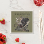 Serviette En Papier Chasse réussie, Deutsch Drahthaar (En situation)