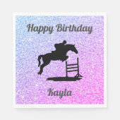 Serviette En Papier Chasseur de cheval Jumper Papier d'anniversaire Na (Devant)