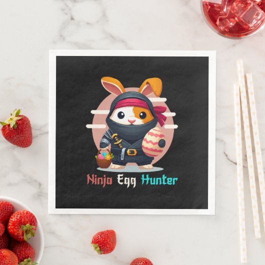 Serviette En Papier Chasseur d'oeufs Ninja (En situation)