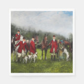 Serviette En Papier Chasseur - La chasse au renard - Tally-ho 1924 (Devant)