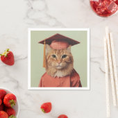 Serviette En Papier Chat (En situation)