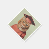 Serviette En Papier Chat (Coin)