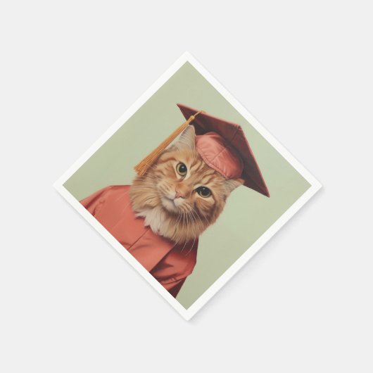 Serviette En Papier Chat (Coin)