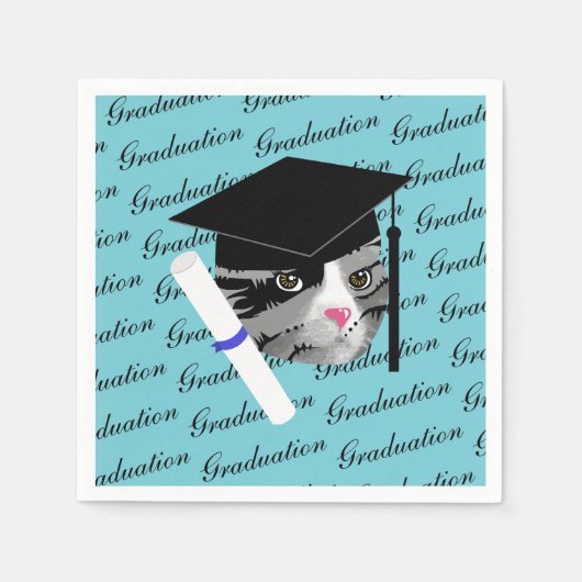 Serviette En Papier Chat (Devant)