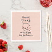 Serviette En Papier Chat affamé (En situation)