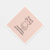 Serviette En Papier Chat affamé (Coin)