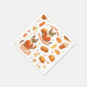 Serviette En Papier Chat avec hamburger (Coin)