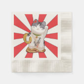 Serviette En Papier Chat B chanceux (Devant)