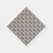 Serviette En Papier Chat Citrouille d'Halloween (Coin)