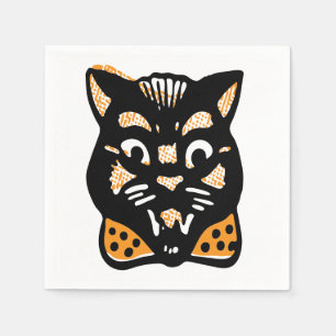 Serviette En Papier Chat classique d'Halloween