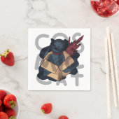 Serviette En Papier Chat cosmique (En situation)